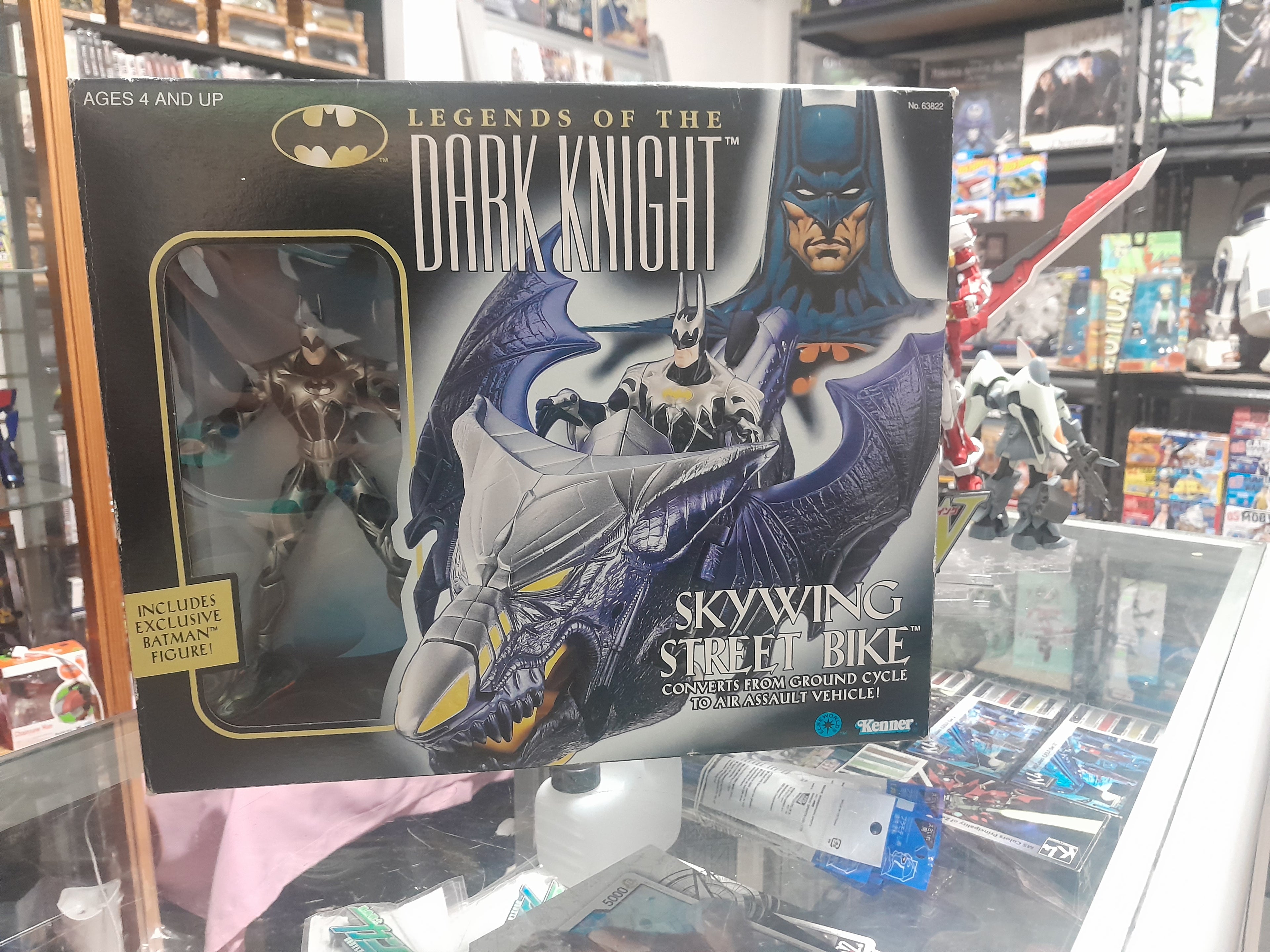 Batman Legends of the Dark Knight Skywing Street Bike Ex Figura 1996 Kenner