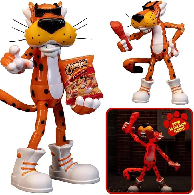 Chester Cheetah con cabeza, manos y accesorios intercambiables