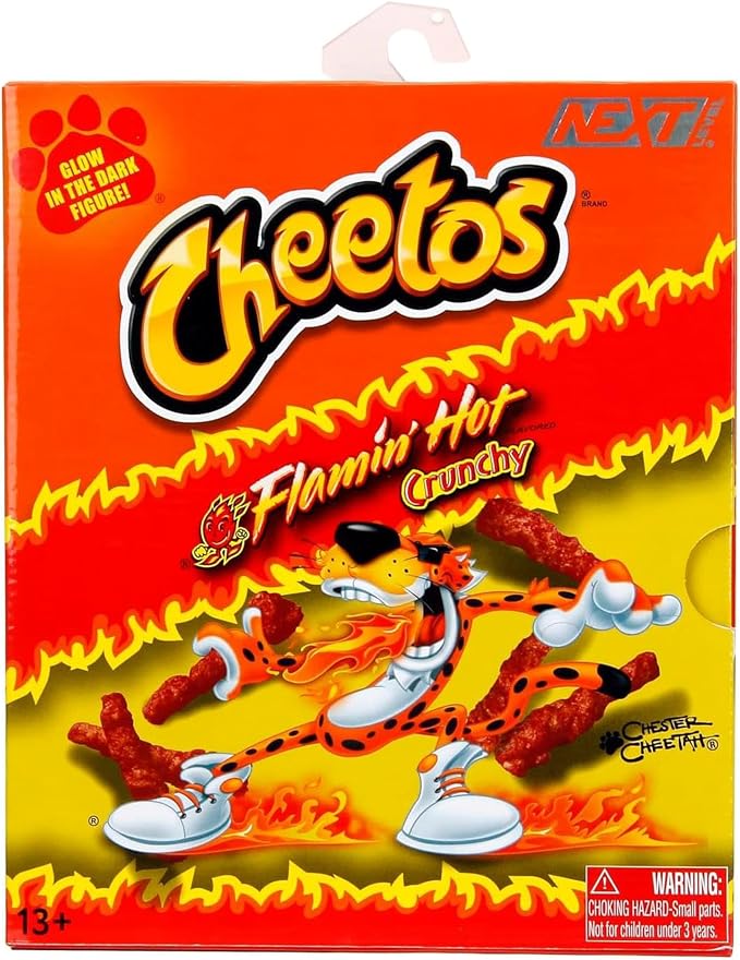 Chester Cheetah en distintas poses y efecto Glow in the Dark