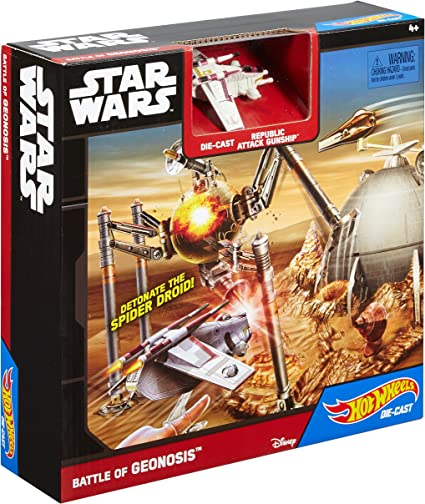 Hot Wheels Star Wars Starship Battle of Geonosis Play Set by Hot Wheels
