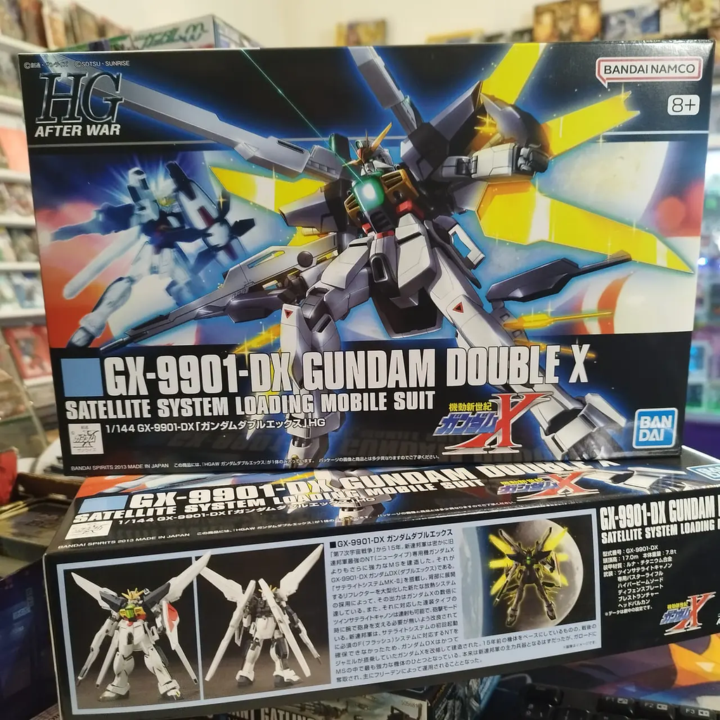 Caja del HG 1/144 GX-9901-DX Gundam Double X de Bandai Spirits