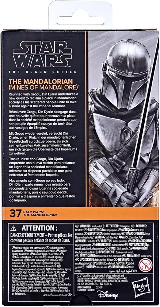 Star Wars The Black Series – The Mandalorian (Mines of Mandalore) 15 cm – Figura Premium Nueva y Sellada