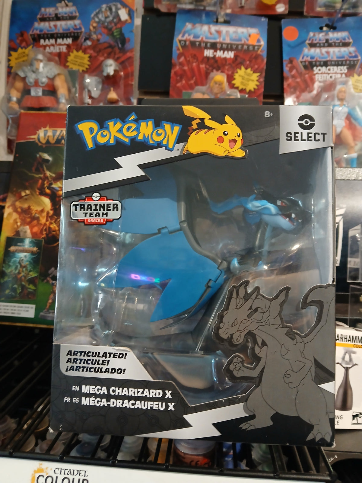 Mega Charizard X – Figura Pokémon Select Jazwares Serie 9