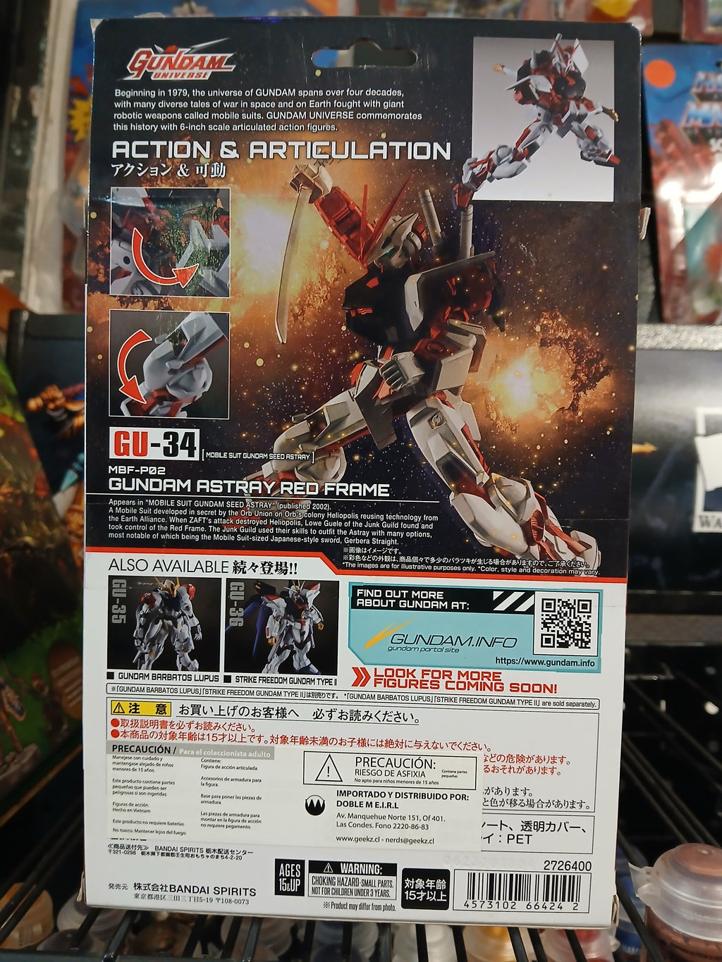 Gundam Astray Red Frame MBF-P02 – Gundam Universe GU-34 Bandai