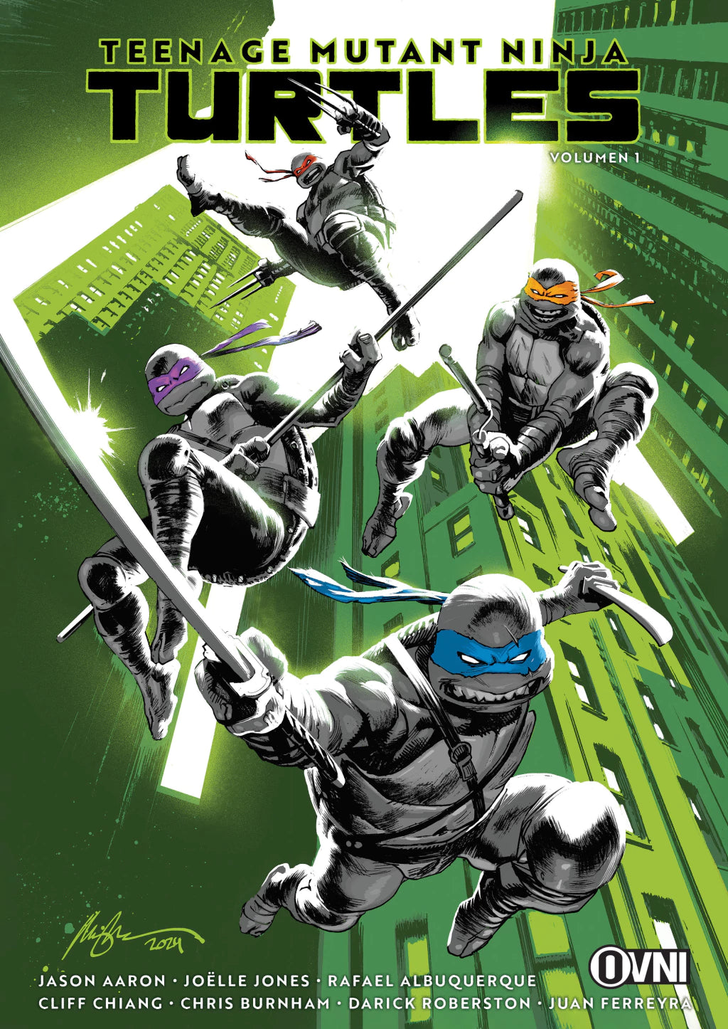 Cómic TMNT Vol. 1: Regreso a Nueva York - Jason Aaron - Tortugas Ninja OVNI Press